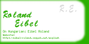 roland eibel business card